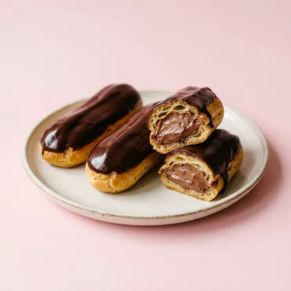 Éclair de chocolate